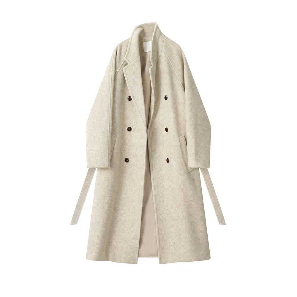 Double Breasted Wool Coat for Women - Lucia