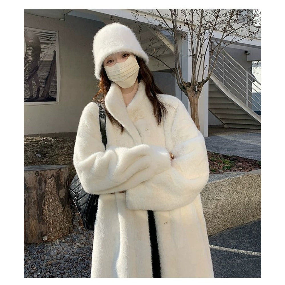 Long Faux Fur Coat for Women - Liana