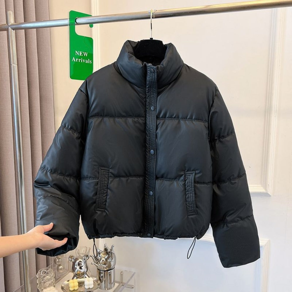 Puffer Jacket with Stand Collar for Women - Teresa