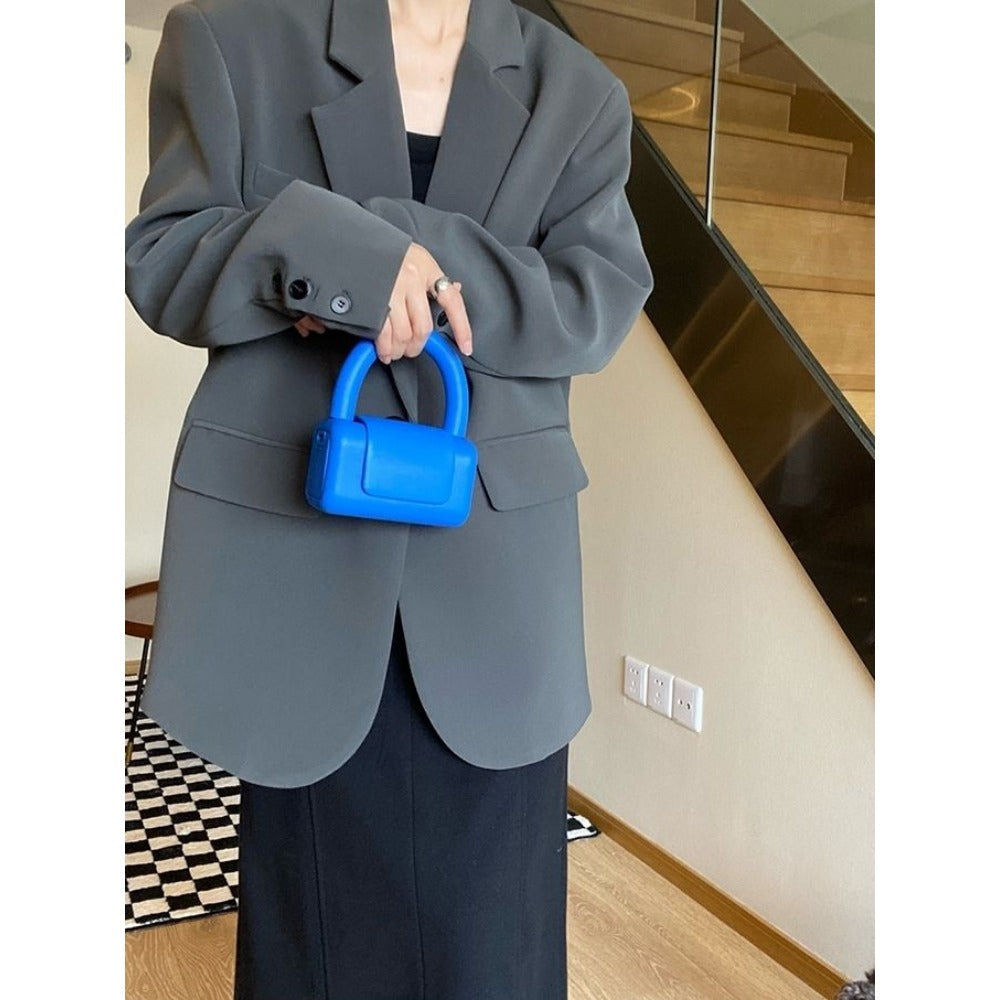Single Breasted Oversized Blazer Jacket for Women - Ornella