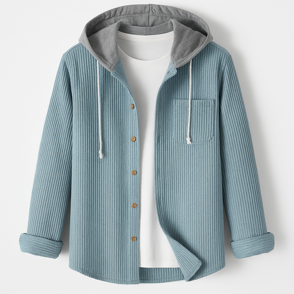 Men's Waffle Jacket | Hooded