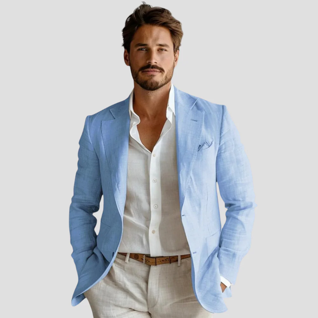 Men's Double Buckle Blazer | Leisure