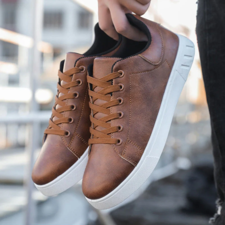 Men's Leather Trainers | Stylish