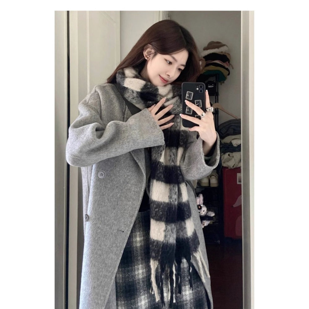 Long Wool Blend Overcoat for Women - Camilla