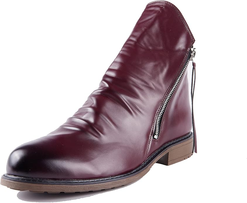 Men's Side Zip Boots | Low Heel