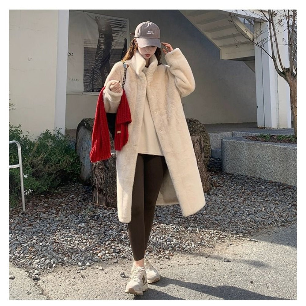 Long Faux Fur Coat for Women - Liana
