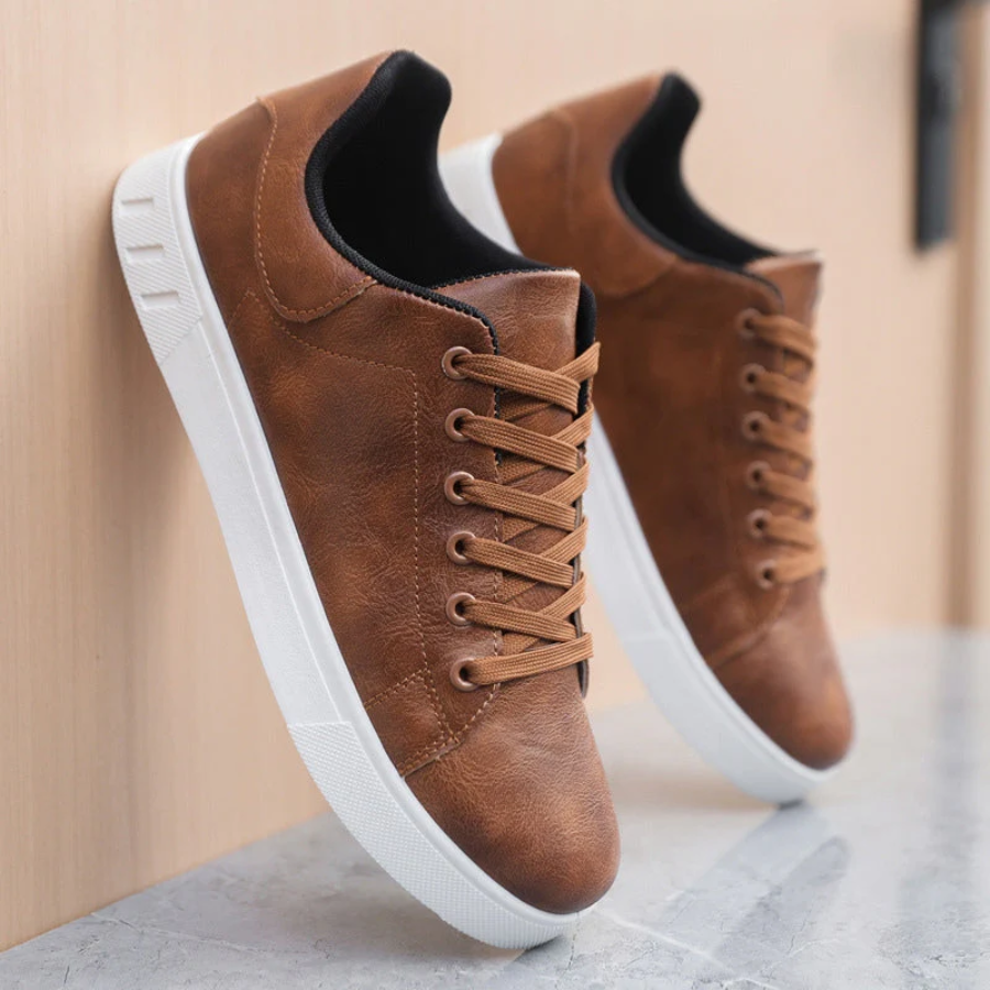 Men's Leather Trainers | Stylish