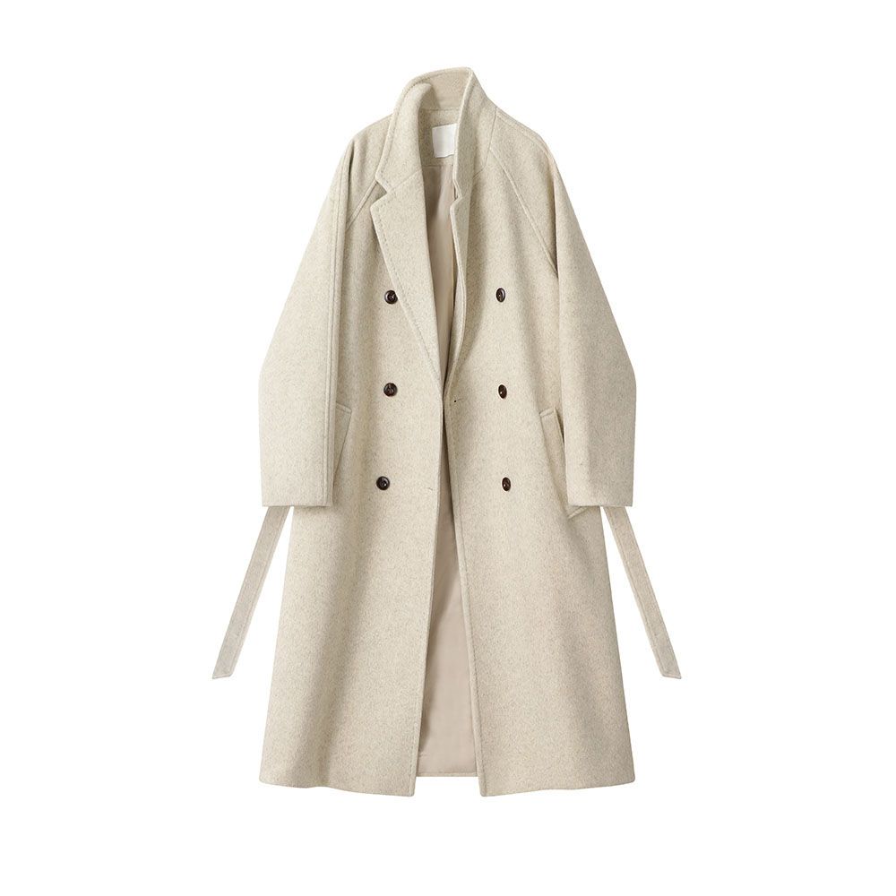 Double Breasted Wool Coat for Women - Lucia