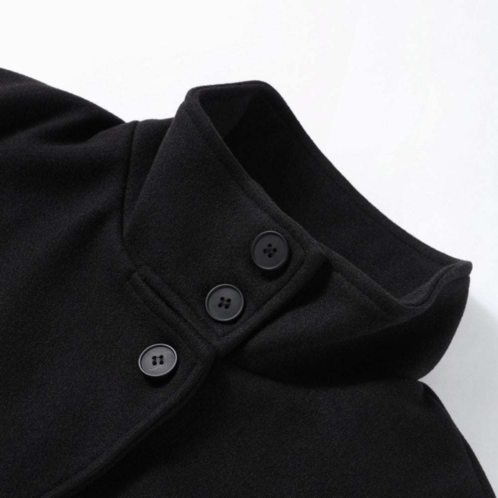 High Neck Button Up Jacket for Women - Giacinta