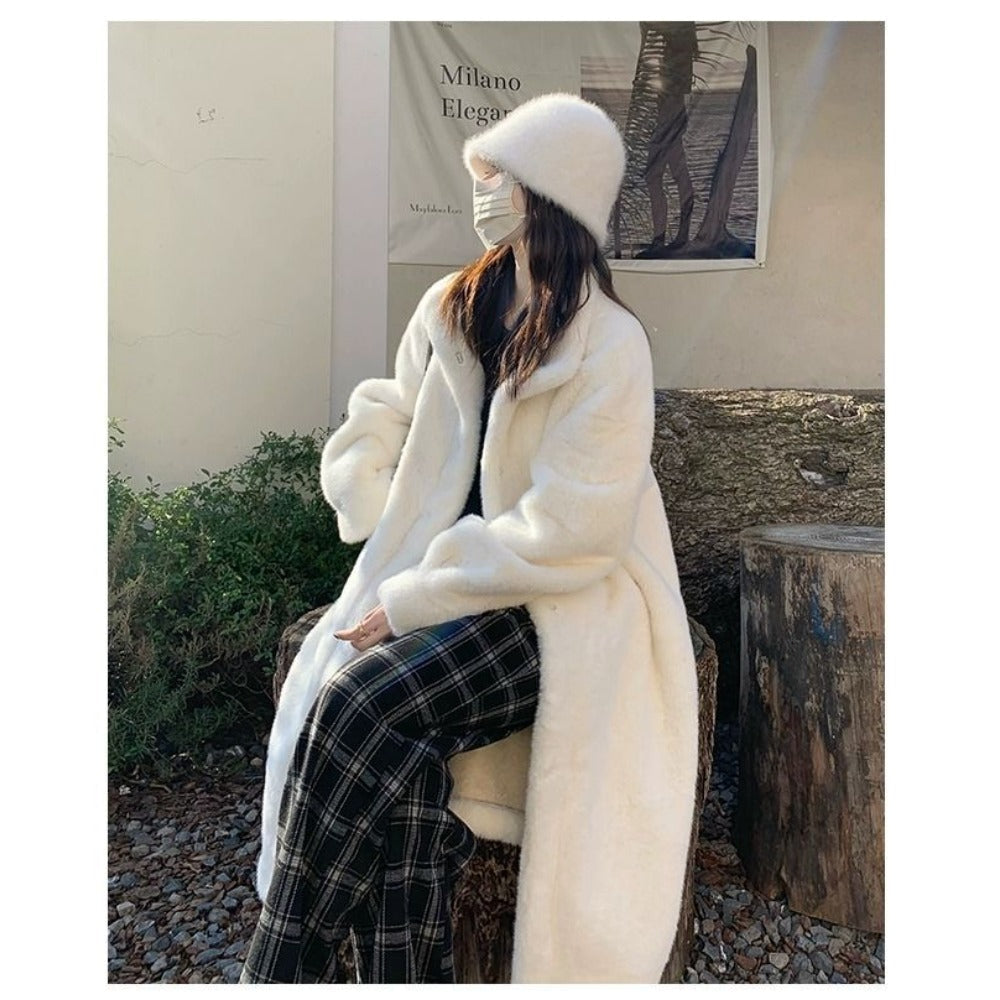 Long Faux Fur Coat for Women - Liana