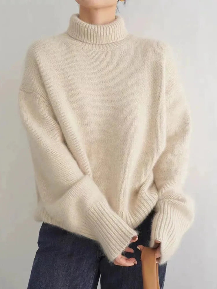 Women's High-Neck Sweater | Cashmere