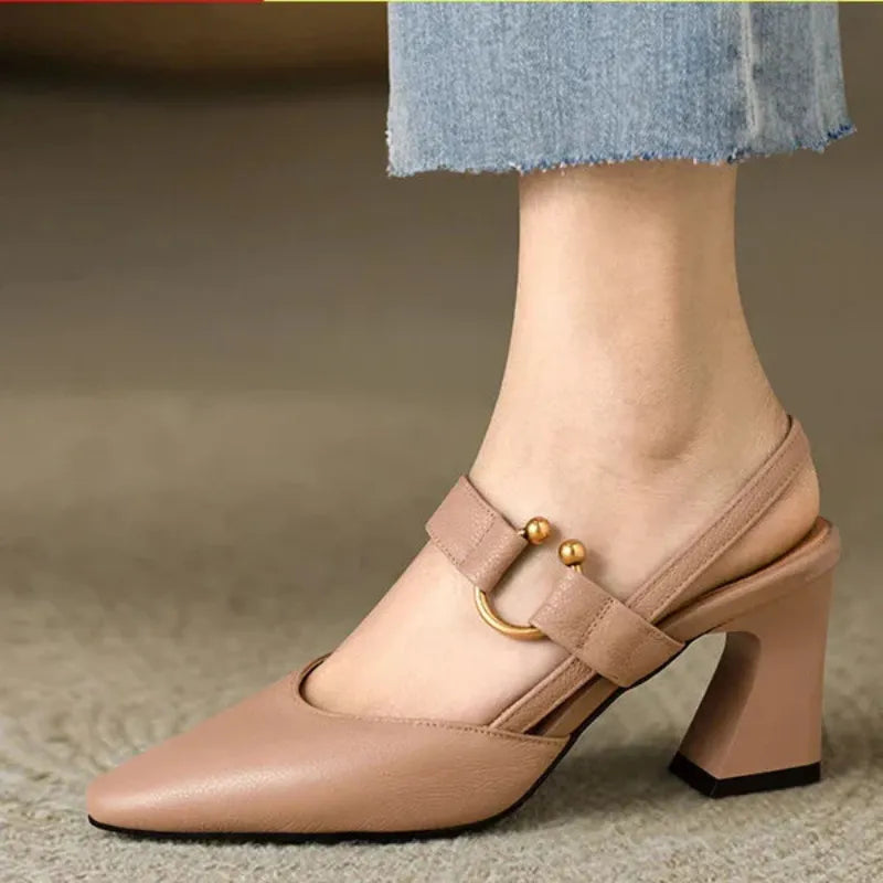 Women's One-strap Heels | Thick