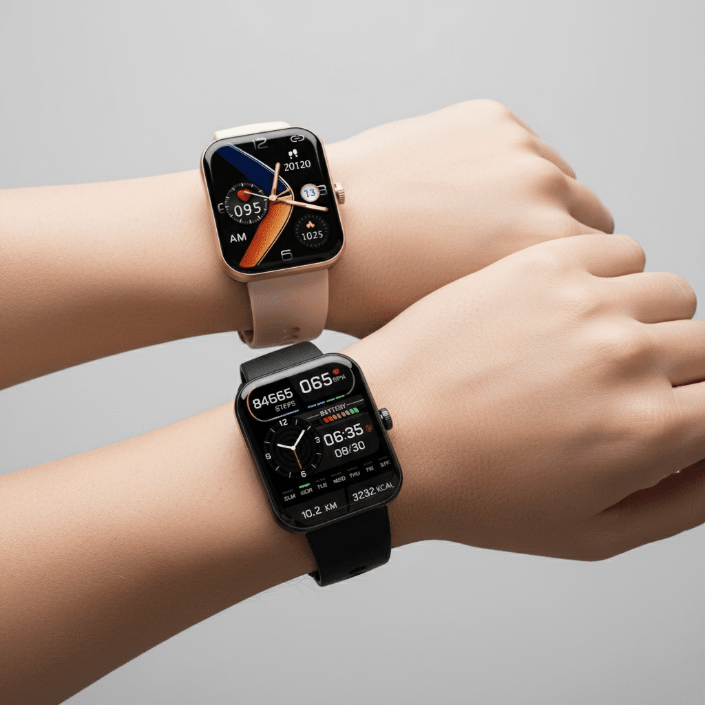 Health Monitoring Watch – Non-Invasive Blood Sugar Measurement & Real-Time Vital Signs Tracking