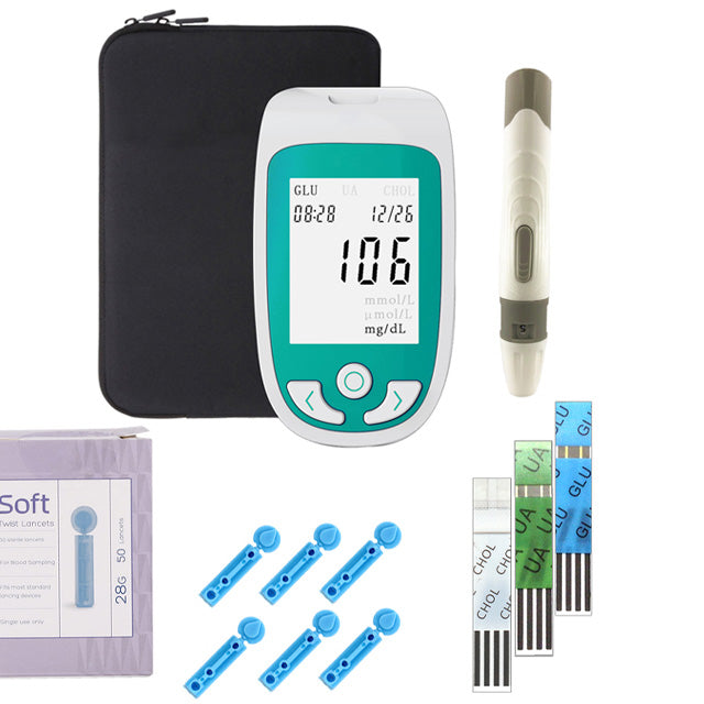Health Monitor: Cholesterol, Glucose & Uric Acid Levels