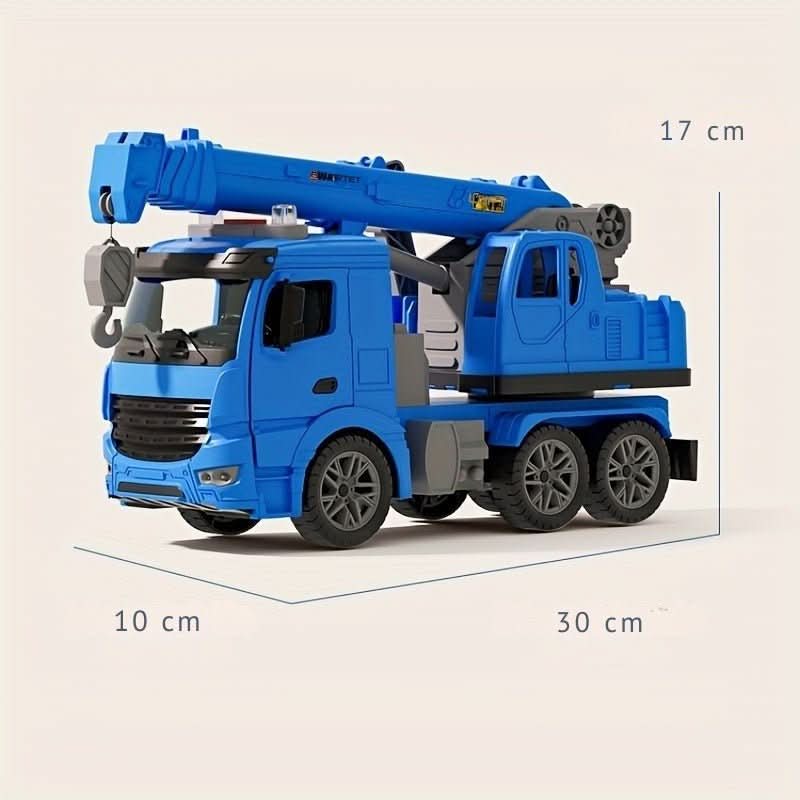 Crane Truck Toy with Light & Sound for Creative Construction Fun