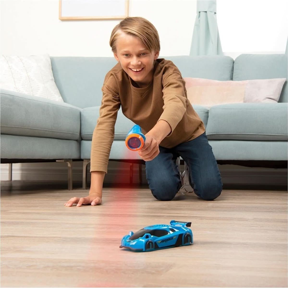 Laser-Controlled Wall-Climbing RC Car for Kids