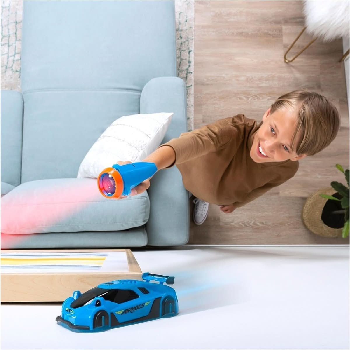 Laser-Controlled Wall-Climbing RC Car for Kids