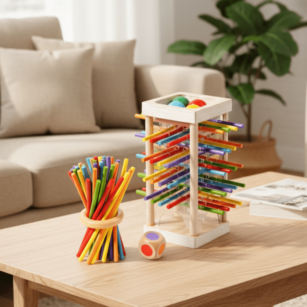 Montessori Counting Sticks Set for Cognitive Growth and Coordination