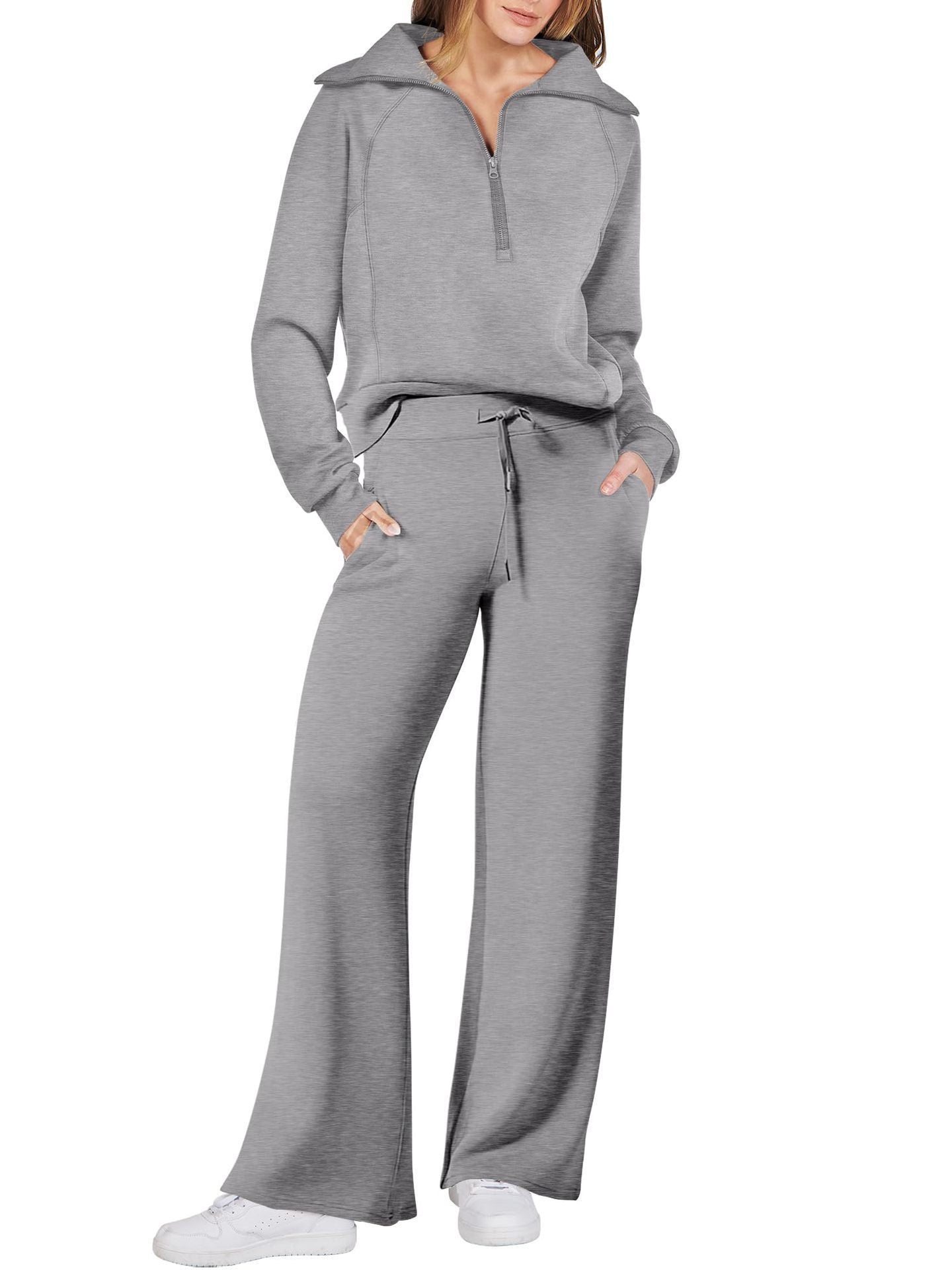 Women's Two-Piece Set Tracksuit | Zipper