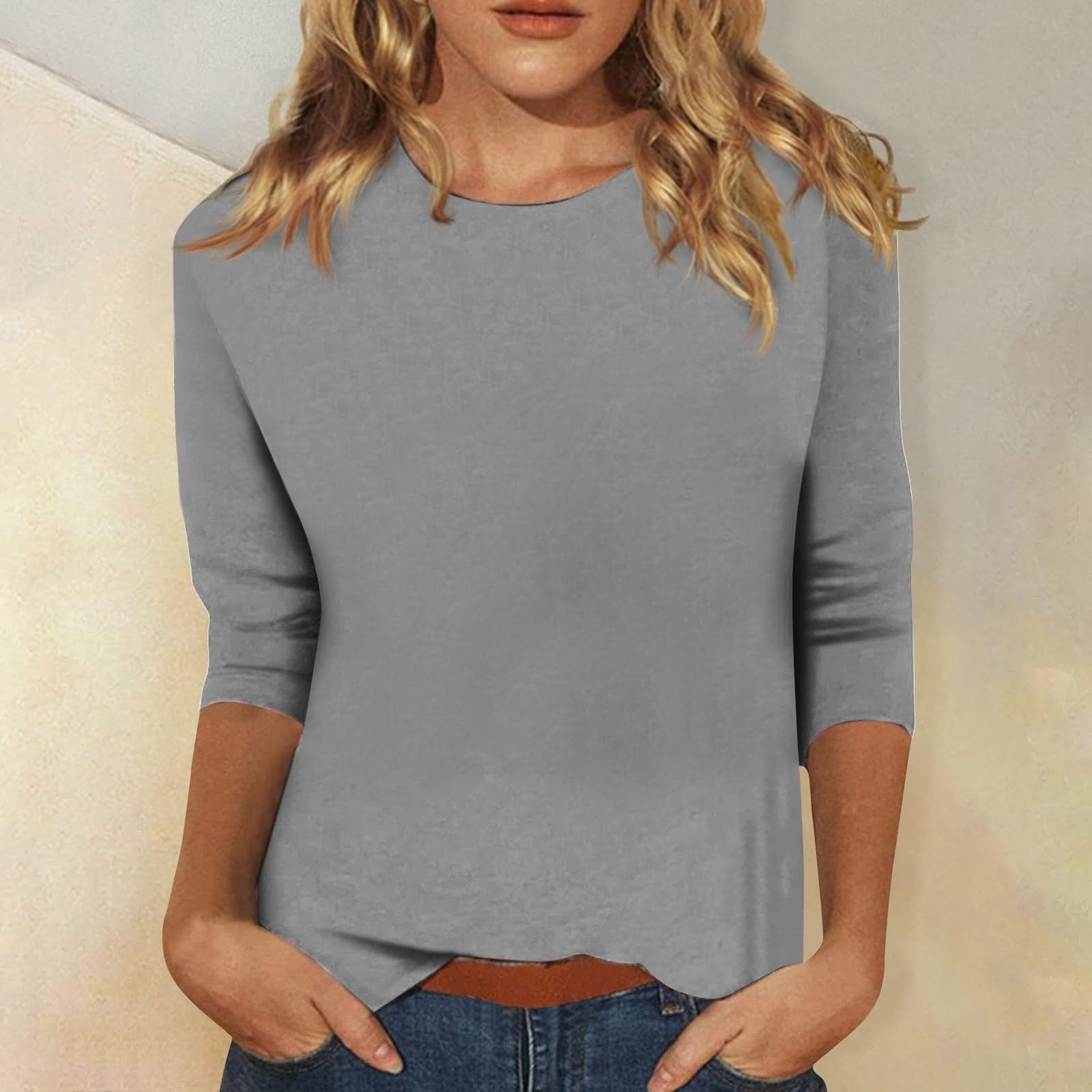 Women's 3/4 Sleeves Blouse | Loose