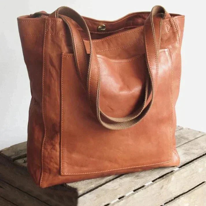 Women's Shoulder Bag Crafted from Soft Faux Leather