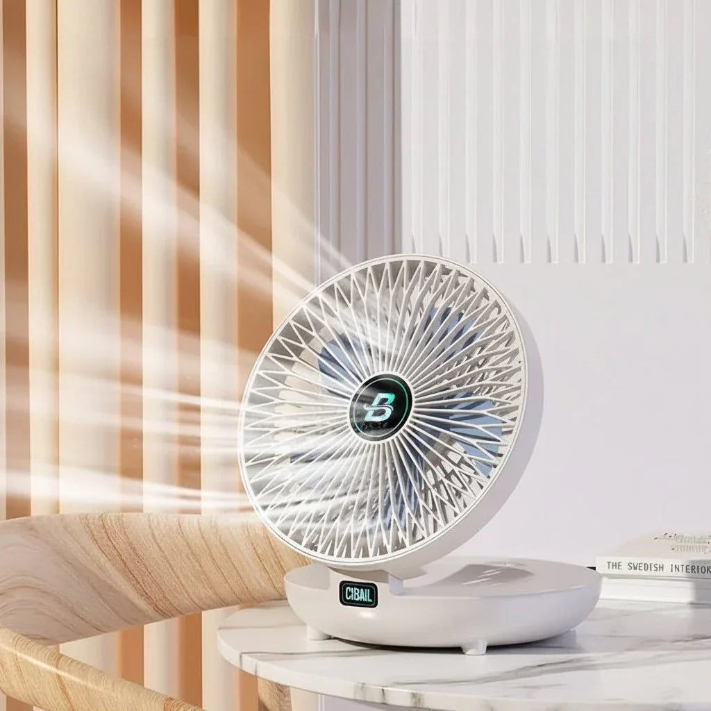 Portable USB Fan with 3 Speed Settings, Foldable and Compact Design