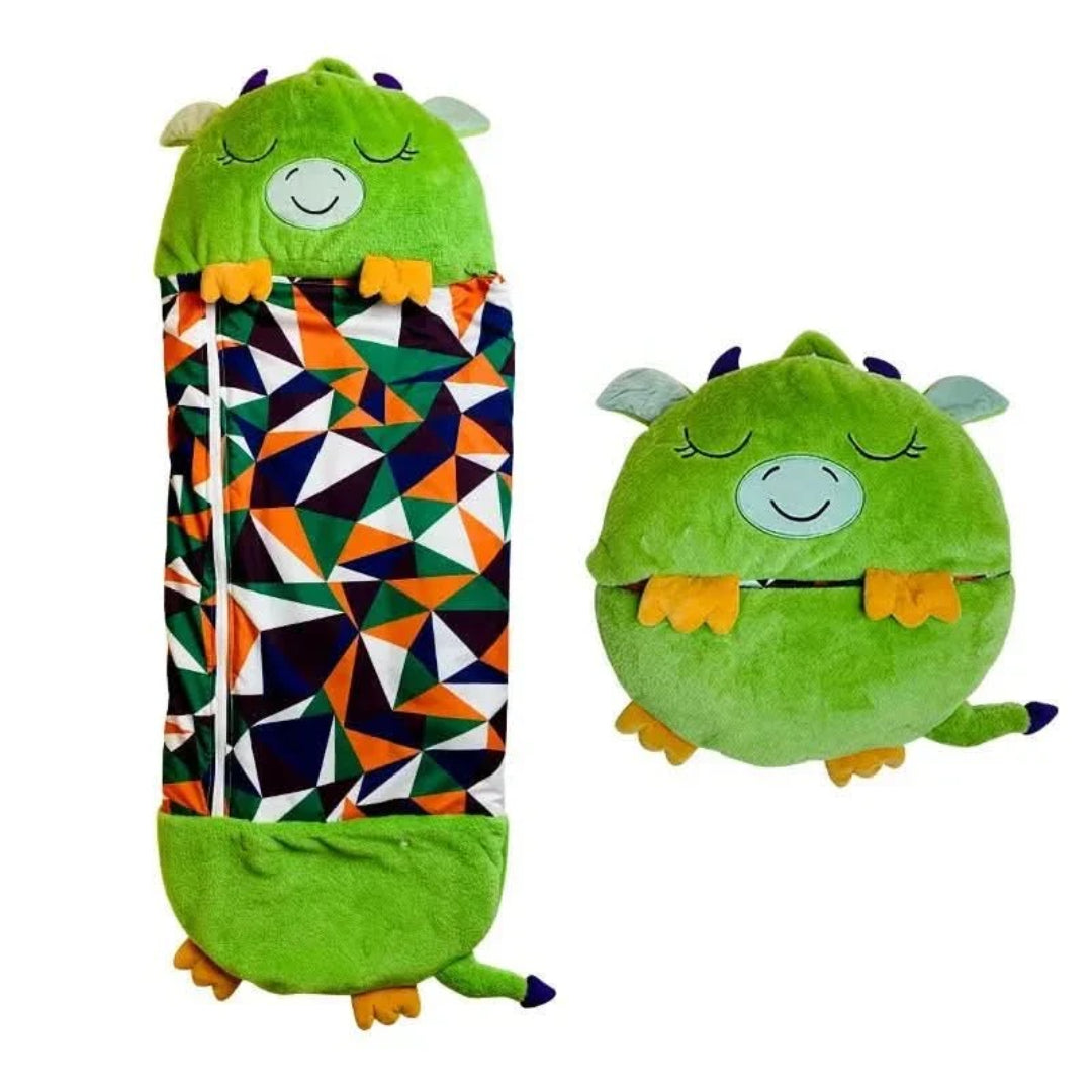 2-in-1 Plush Sleeping Bag with Cuddle Toy – Kids' Sleeping Bag