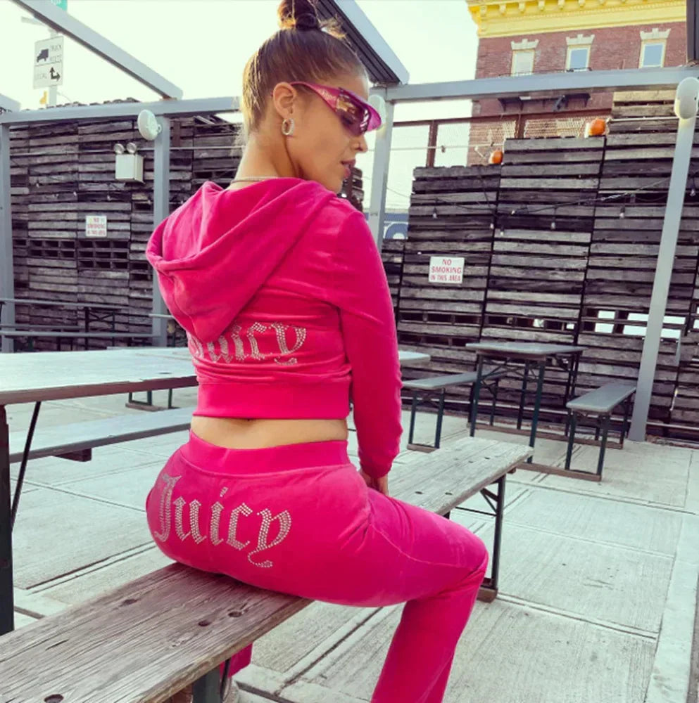Women's Two-Piece Suit Tracksuit | Velvet