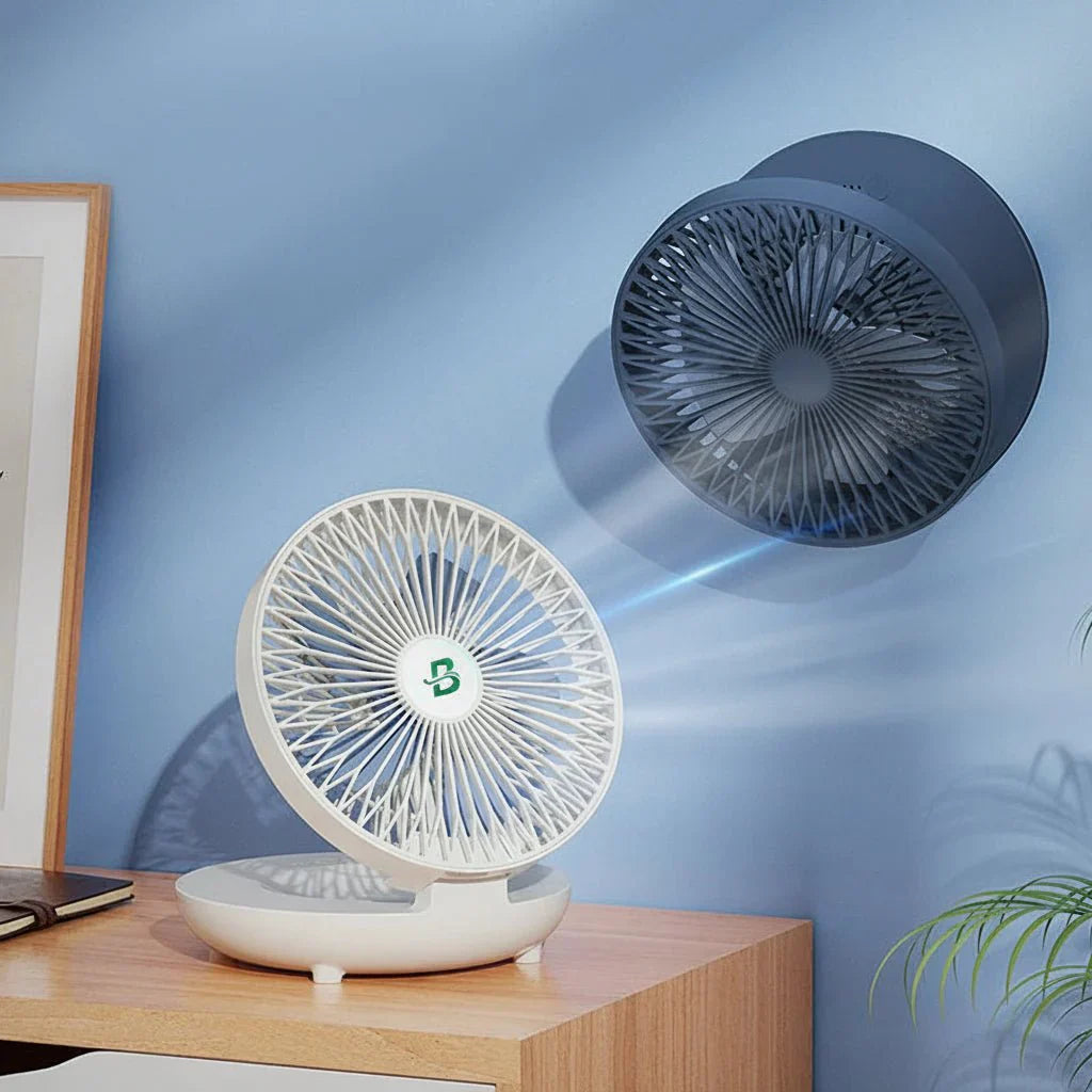 Portable USB Fan with 3 Speed Settings, Foldable and Compact Design