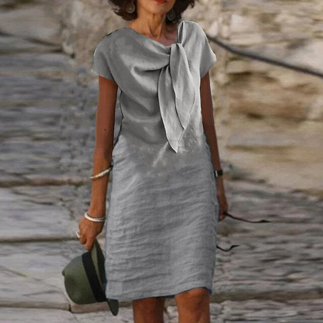 Mini Short Sleeve Evening Dress for Women | Elegant Party Style