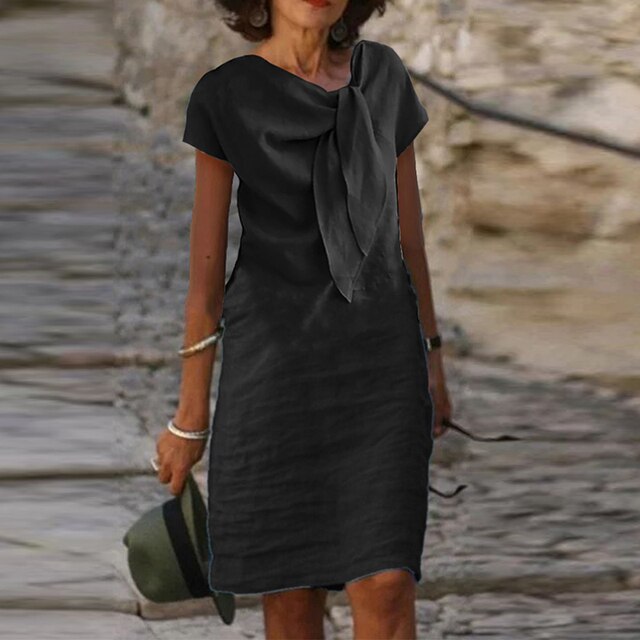 Mini Short Sleeve Evening Dress for Women | Elegant Party Style