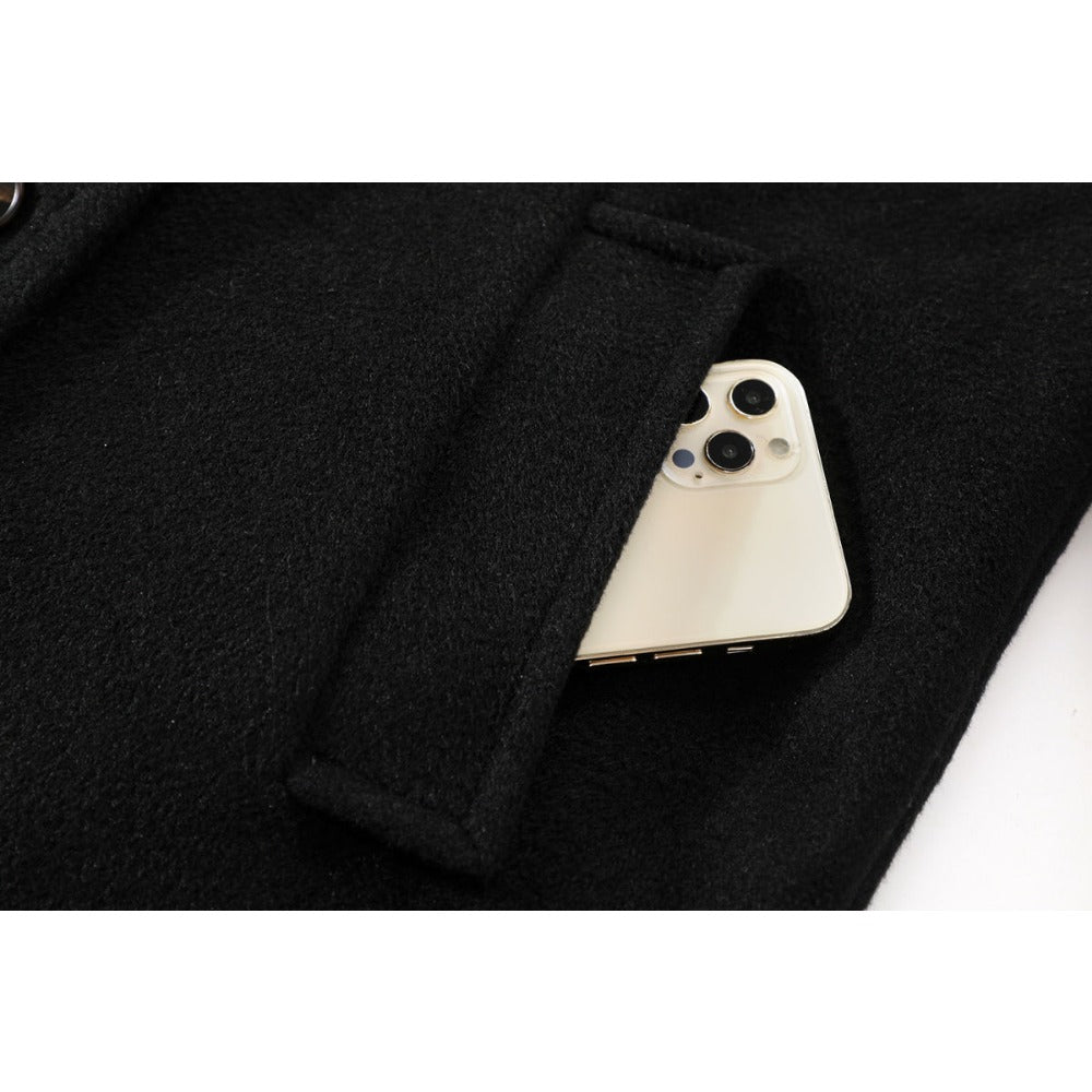 Double Breasted Wool Coat for Women - Lucia