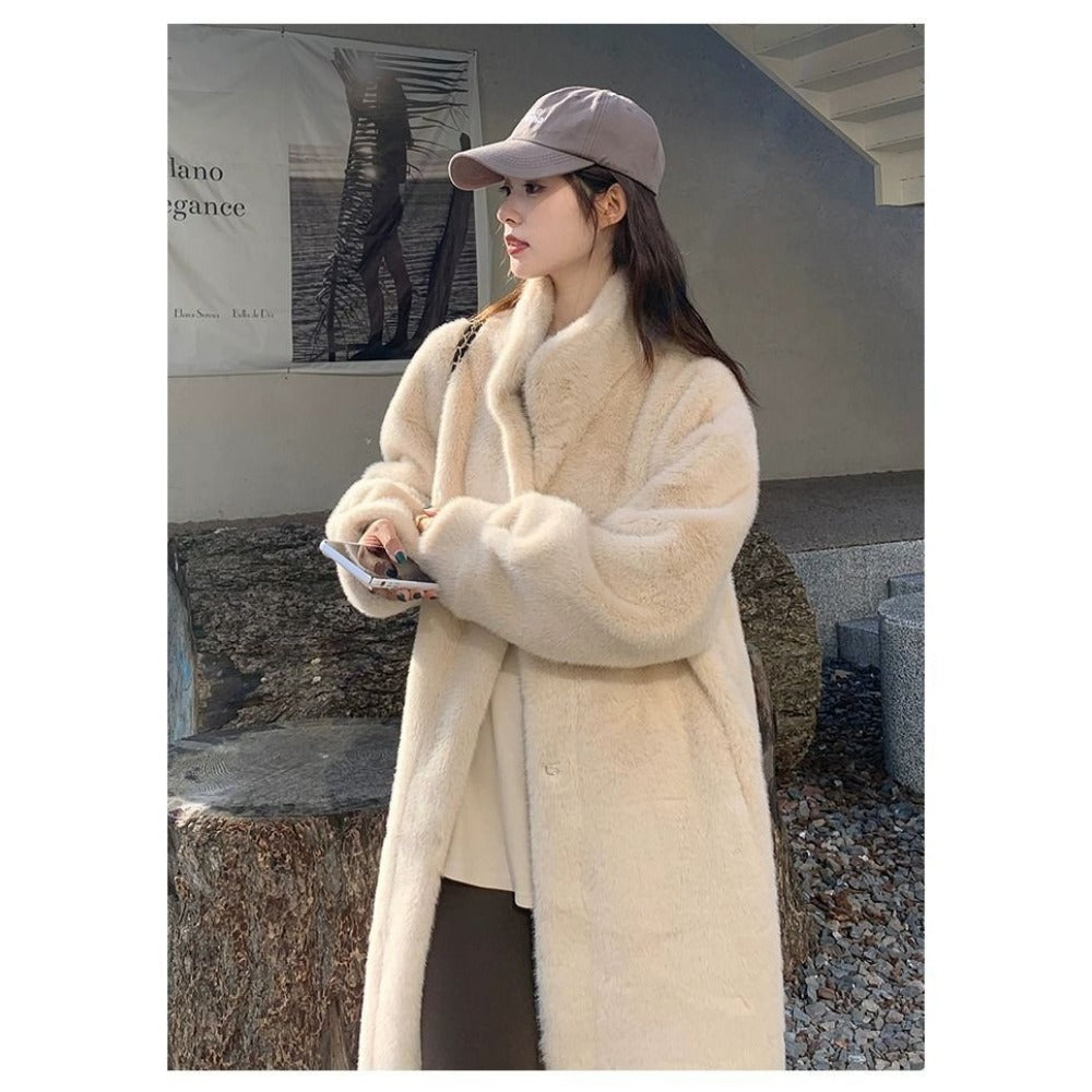Long Faux Fur Coat for Women - Liana