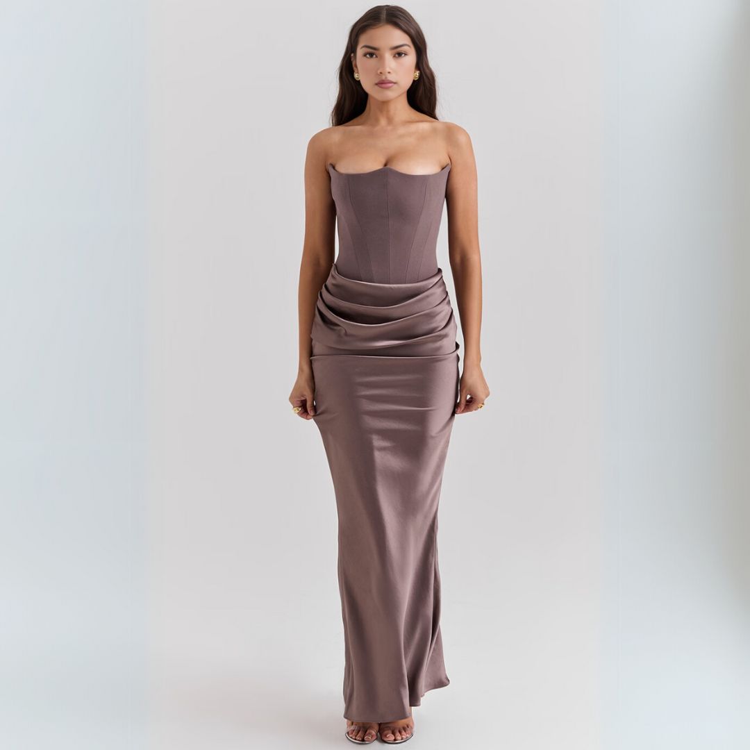 Party Strapless Dress | Maxi