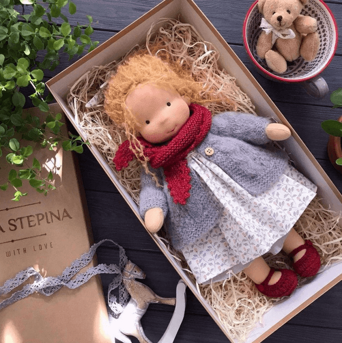 Handcrafted Winter Cuddle Doll
