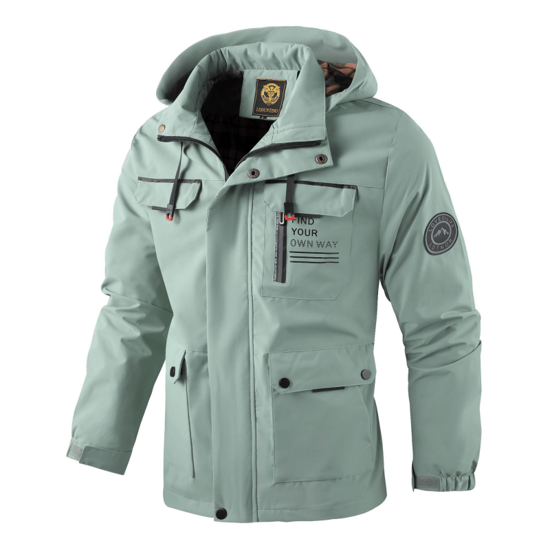Men's Large Pockets Jacket | Hooded