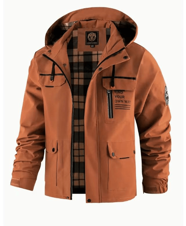 Men's Large Pockets Jacket | Hooded
