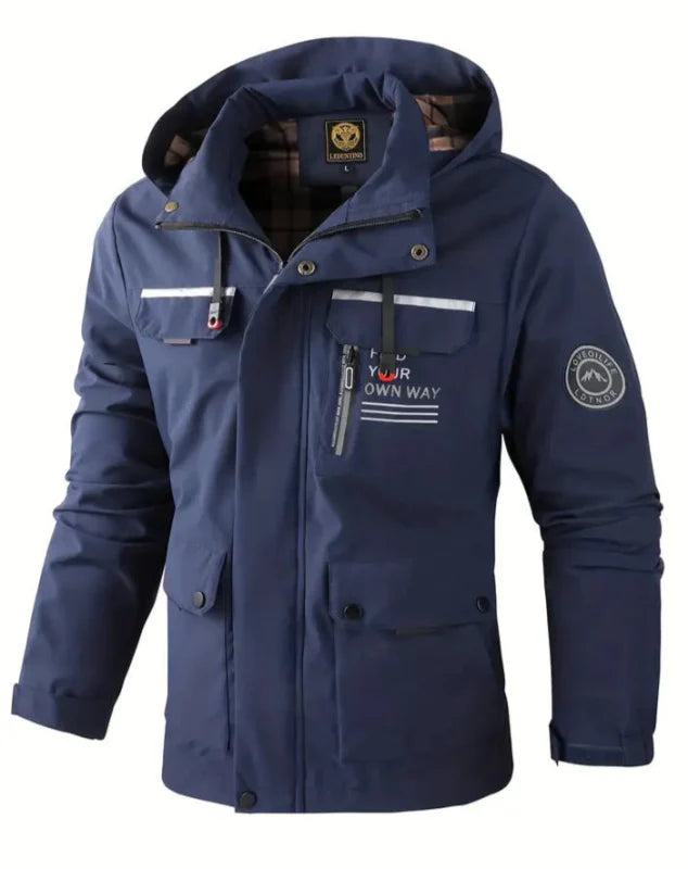 Men's Large Pockets Jacket | Hooded