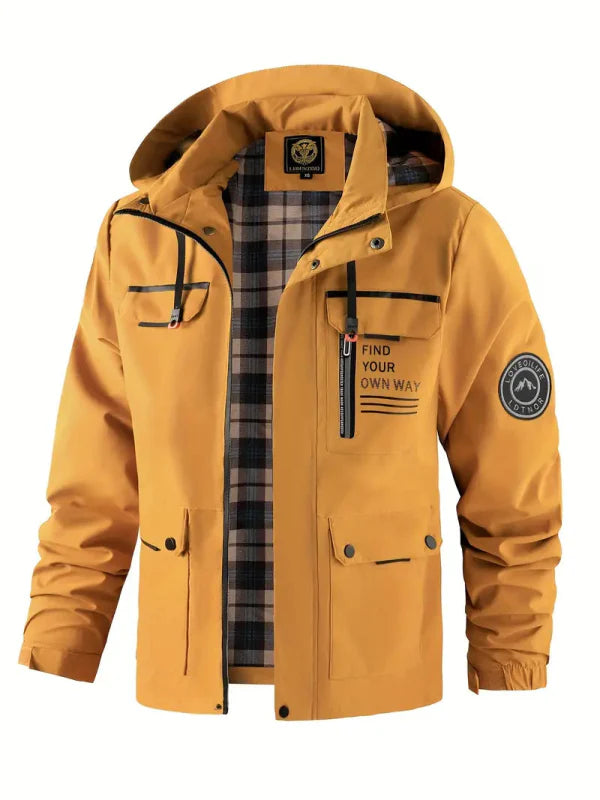 Men's Large Pockets Jacket | Hooded
