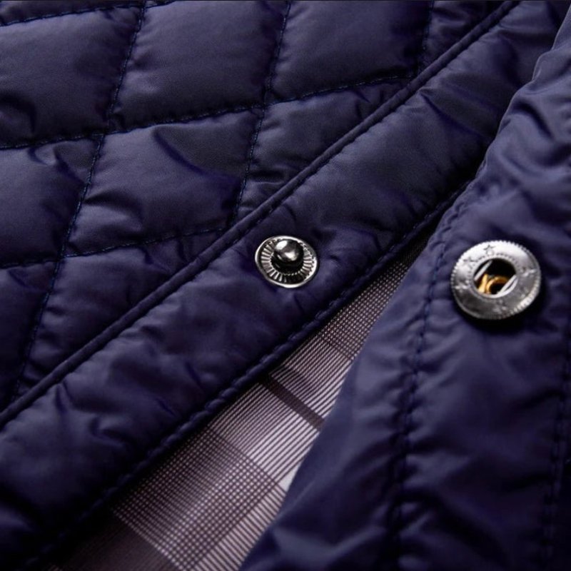 Men's Splicing Cotton Jacket | Lattice