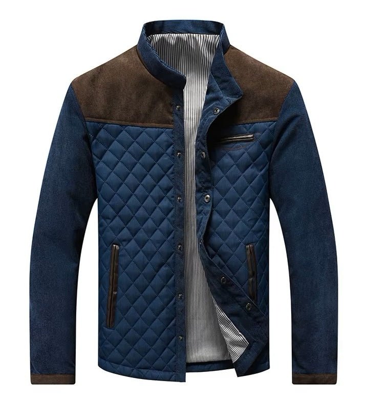 Men's Plaid Thick Jacket | Zip