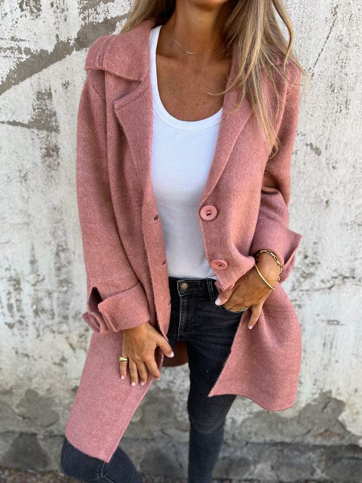 Women's Button Coat | Lapel