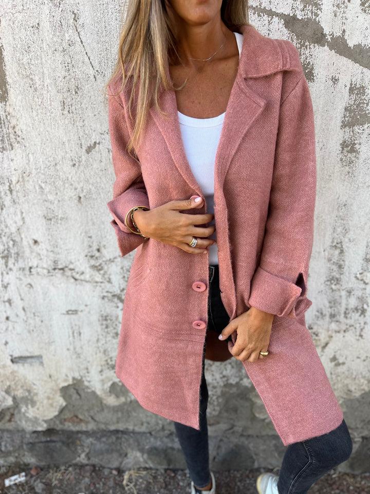 Women's Button Coat | Lapel