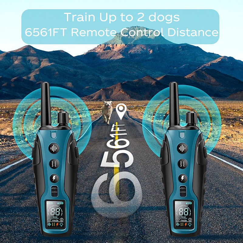 Advanced Remote Dog Training Collar with 2000-Metre Range