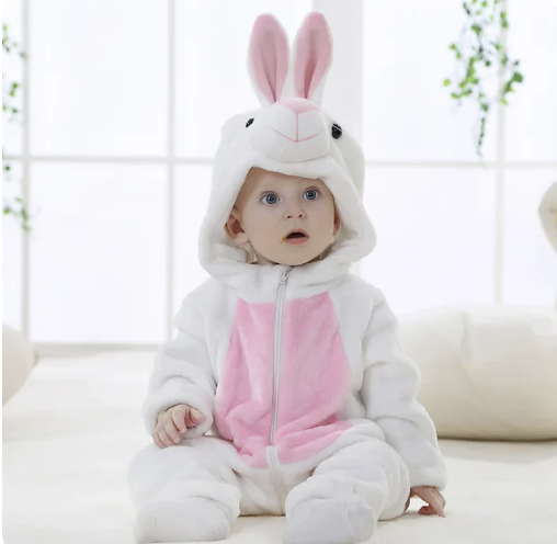 Baby Romper | Fleece Overall | Animal Onesie