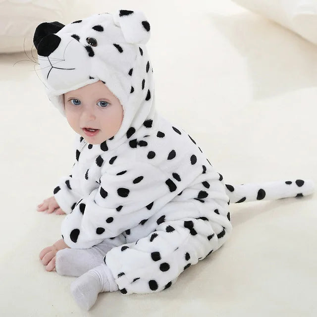 Baby Romper | Fleece Overall | Animal Onesie