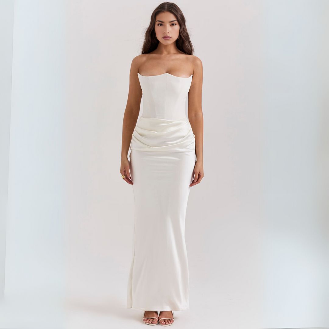 Party Strapless Dress | Maxi