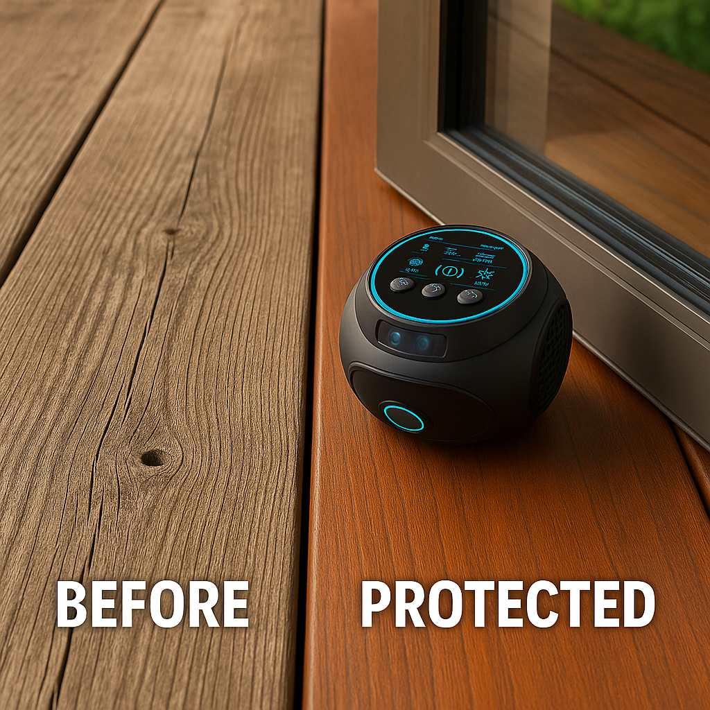 Ultrasonic Bee and Wasp Repellent for 360-Degree Coverage