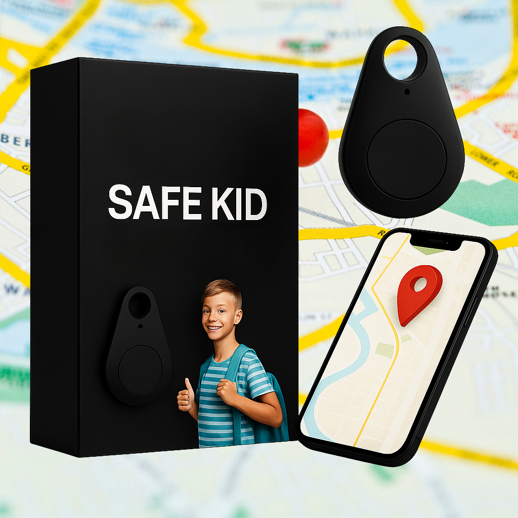 Waterproof Child GPS Tracker with Live Location & SOS Feature