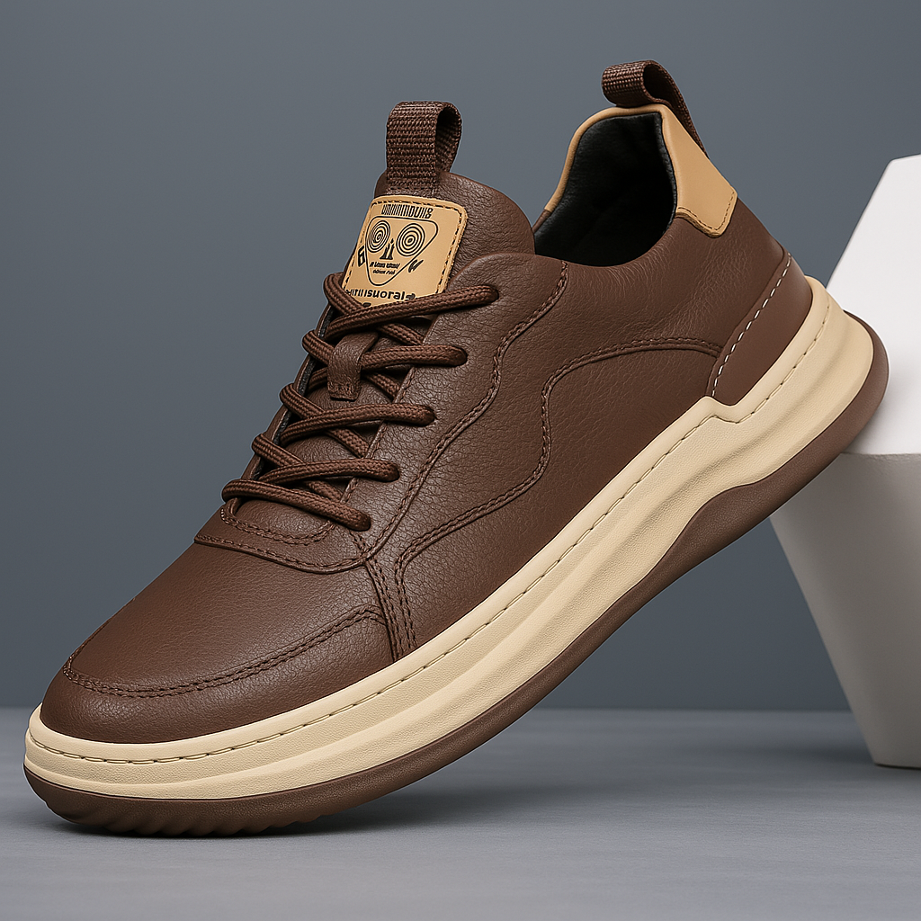 Men's Leather Trainers | Leisure
